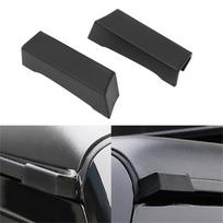 2PCS Car Top Roof Rain Gutter For Jeep Wrangler JL 2018-2022 JT 2020 2021 2022 black