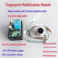 D100 Waterproof Fingerprint Access Control with MODBUS Relay and Recognition Module Circuit Board Board + Square DS532 Fingerprint gray