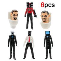 Skibidi Toilet Man Camera Man Model TV Man Speaker Man Model Cameraman Action Figures Decorations PVC Doll Toy Collectible beige