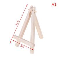 Mini medinis trikojis molbertas, paveikslų eksponavimo stovas, kortelių, drobės laikiklis 7*12cm white
