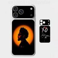 The W-Weeknd XO Premium Skin Wrap for iPhone 17 Pro/Max, Back Frame Camera Protective Decal (Not Case) iPhone17promax orange