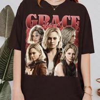 Grace Ashcroft Vintage Shirt Resident Evil 9 Requiem TShirt Gaming Shirt Horror Game S brown