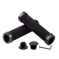 1 Pair Bicycle Handlebar Grip Non-slip Rubber Ends Screwdriver Tool Cover with Aluminum Alloy MTB juoda