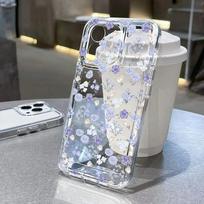 Cute Flower Phone Case For Samsung A04 A05S A06 A50 A51 A52 A53 A54 A55 A56 A71 A72 A73 M53 M54 M55 5G Clear Silicone Cover Samsung A04 4G gray