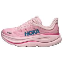 HOKA ONE ONE Bondi 9 Abrasion Resistant Breathable Reflective Running Shoes Women's Pink Blue 1162012-RSTP 38 white