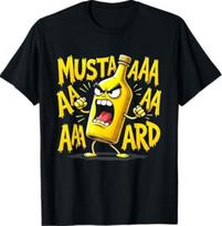 Mustard Bottle Scream Funny Condiment Rap Humor T-Shirt S įvairiaspalvis