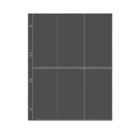 20PCS Binder Pocket Sheet Protectors Clear Photo Album Refill Page Sleeves for Rings Binder Notebook Organizers gray