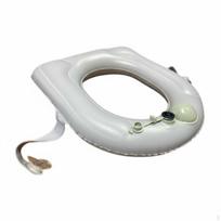Pripučiama pagalvėlė Patogi tualeto sėdynės apdanga Lengvai valoma PVC medžiaga Atrama Press Inflate white