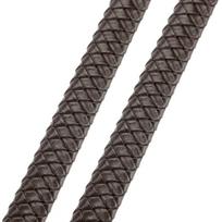 0,5/1 metro Vintažiniai Juodi Rudi Tikros Odos Virvelės 8mm 10mm 12mm Plokščia Odinė Virvelė Apyrankių Papuošalų Gamybai (Brown,8mm-0.5meter) ruda