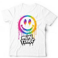 Mini Raver T-Shirt Little Dj Kids Rave Festival Dance Fun Edm Unisex & Kids Tee M white