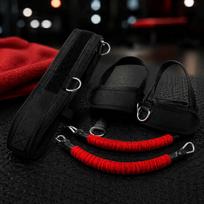 6pcs/10pcs High Elasticity Leg Strength Resistance Band Jump Trainer Band  Jump Training Green 120lbs black