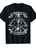 Sons With Arthritis Ibuprofen Chapter Graphic T-Shirt Men's Casual Biker Motorcycle Rider Tee XS black