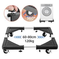 Rubber Wheel 60cm-80cm Mobile Fridge Stand Base,Washing Machine Stand With Wheels, Adjustable Furniture Dolly For Washer, juoda