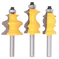 Architectural Molding Milling Cutter Architectural Molding Router Bit Milling Cutter Set Woodworking Accessories 8mm Shank A