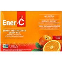 Ener-C, Vitaminas C, multivitaminų gėrimų mišinys, apelsinas, 1,000 mg, 30 pakelių, po 0,3 uncijos (8,67 g)