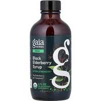 Gaia Herbs, Juodųjų šeivamedžių sirupas, 89 ml (3 skysčio uncijos)