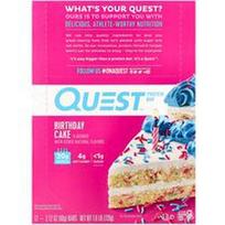 Quest Nutrition, Baltymų batonėlis, gimtadienio tortas, 12 batonėlių po 60 g (2,12 uncijos)