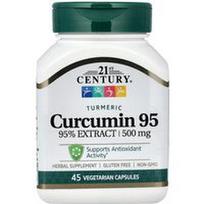 21st Century, Kurkuminas 95, 500 mg, 45 vegetariškos kapsulės