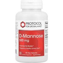 Protocol for Life Balance, D-manozė, 500 mg, 90 vegetariškų kapsulių