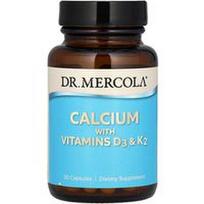 Dr. Mercola, Kalcis su vitaminais D3 ir K2, 30 kapsulių
