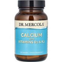Dr. Mercola, Kalcis su vitaminais D3 ir K2, 90 kapsulių