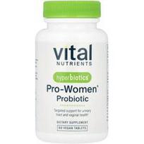 Vital Nutrients, Hiperbiotikai, Pro-Women® Probiotikas®, 60 veganiškų tablečių