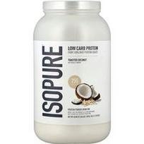 Isopure, Mažai angliavandenių turintys baltymų milteliai, skrudinti kokosai, 1,38 kg
