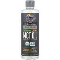 Garden of Life, Gyd. Sukurtas smegenų sveikatai, 100 % ekologiškas kokosų MCT aliejus, be skonio, 473 ml (16 skysčio uncijų)