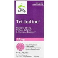 Terry Naturally, Tri-jodas®, 25 mg, 60 kapsulių