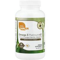 Zahler, Omega 3 Platinum+D™, pažangūs Omega 3 žuvų taukai + vitaminas D3, 90 minkštųjų kapsulių