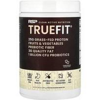 RSP Nutrition, „TrueFit“, žole šertų karvių baltymų kokteilis su vaisiais ir daržovėmis, šokolado skonio, 980 g