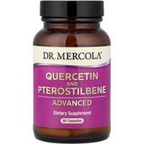 Dr. Mercola, Kvercetinas ir pterostilbenas pažangus, 60 kapsulių