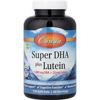 Carlson, Super DHA Plus liuteinas, 120 minkštų gelių