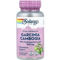 Solaray, Gyvybiniai ekstraktai, Garcinia Cambogia, 500 mg, 60 daržovių kapsulių