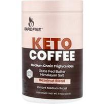 RAPIDFIRE, Keto kava, lazdyno riešutų mišinys, tirpi, vidutinio skrudinimo, 225 g