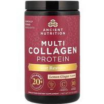 Ancient Nutrition, Multi kolageno baltymai, žarnyno atkūrimas, citrinų imbieras, 8.4 uncijos (238 g)