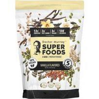 Dr. Murray's, Super maistas, 3 sėklų baltymų milteliai, moliūgai + linai + saulėgrąžos, vanilė, 16 uncijų (453.5 g)