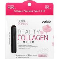 VPLab, „Ultra Women's Beauty“ skystas kolagenas su tropinių vaisių, braškių ir kivių aromatu, 10 tūbelių, 100 ml