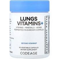Codeage, „Lungs Vitamins +“, 90 daržovių kapsulių