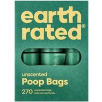 Earth Rated, Šunų išmatų maišeliai, bekvapiai, 270 maišelių