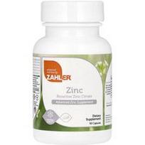 Zahler, Cinkas, bioaktyvus cinko citratas, 90 kapsulių (50 mg vienoje kapsulėje)