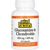 Natural Factors, Gliukozaminas ir chondroitinas, 60 kapsulių