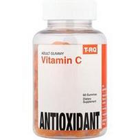 T-RQ, Suaugusiųjų guminukai, vitaminas C, apelsinų skonio, 60 guminukų (125 mg viename guminuke)
