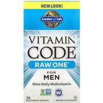 Garden of Life, Vitamino kodas®, RAW One™, vieną kartą per dieną multivitaminas vyrams, 30 vegetariškų kapsulių