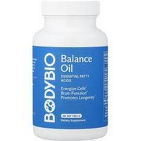 BodyBio, Balance Oil, nepakeičiamosios riebalų rūgštys, 60 minkštųjų kapsulių