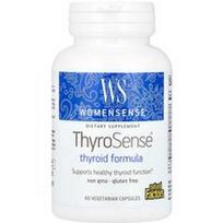 Natural Factors, „WomenSense“, „ThyroSense“, skydliaukės formulė, 60 vegetariškų kapsulių