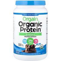 Orgain, „Organic Protein™ + Greens“ baltymų milteliai, augalinės kilmės, kreminio šokolado ir fudžo skonio, 882 g