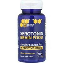 Natural Stacks, Serotonino smegenų maistas™, 60 veganiškų kapsulių