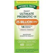Nature's Truth, Daily Ultimate Probiotic-14, 25 milijardai KSV, 60 vegetariškų kapsulių