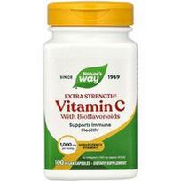 Nature's Way, Vitaminas C su bioflavonoidais, 100 veganiškų kapsulių